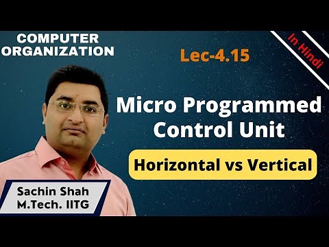 L4.15: Horizontal vs Vertical Micro Programmed control unit