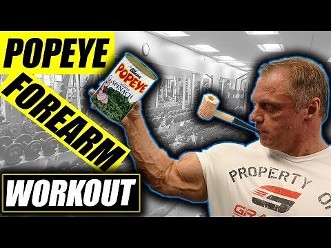 Insane Popeye forearm workout that will make them GROW