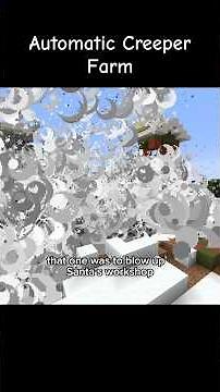 Automatic Creeper Farm 🌞 #minecraft #gaming