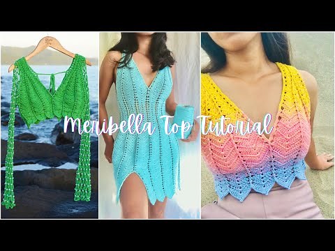 MERIBELLA CROCHET TOP TUTORIAL |for all sizes