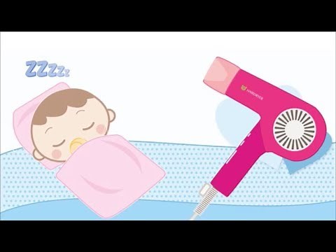 【8 hours】 Baby stops crying, comfortable sleeping comfortable white noise, hair dryer sound