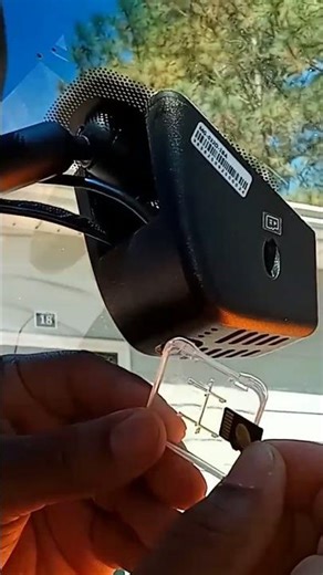 How To Insert SD Card Into Dash Cam #automobile #camera #mangoal #frontandreardashcam #autodriver