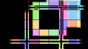 Download Visual delight through vibrant geometric patterns in a dynamic light display for free