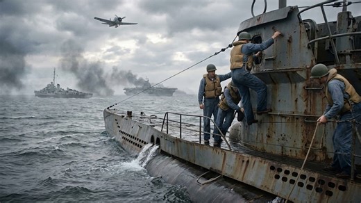 The German submarine America captured during World War II