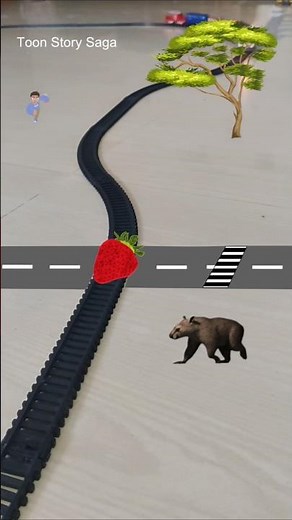 Wombat crossing railway station | Wombat Videos | Wombat Cartoon | Train video | Cartoon Video