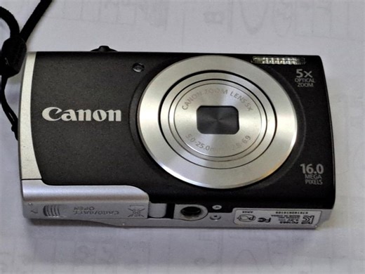 K77 Canon PowerShot A2500數位相機。簡單測試，不保證所有功能正常，如圖現況出售，有記憶卡，沒有電池，售出不退。-Yahoo拍賣