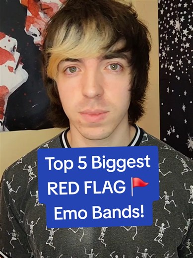 Top 5 Biggest RED FLAG 🚩 Emo Bands! #emo #scene #poppunk #alternative #relationships