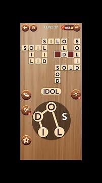 Woody Cross (by Athena Studio) - free offline word puzzle game for Android and iOS - gameplay.