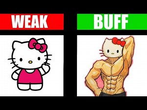 How to draw cartoon characters JACKED!! #art #gym