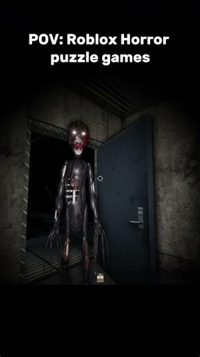 POV: ROBLOX HORROR PUZZLE GAMES #roblox #robloxhorror #shorts