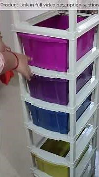 Plastic Modular Drawer Review Storage Organizer for Home & office product Multi Colour 7 compartment