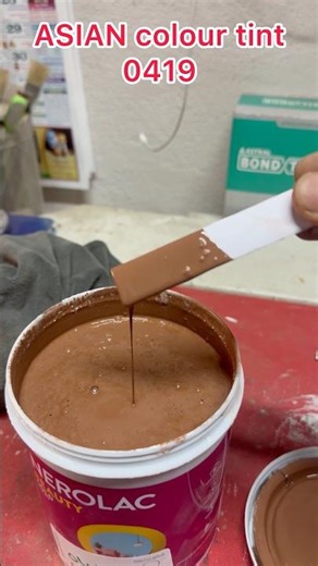 ￼Nerolac Paint BGW walnut brown asmr paint mixing #shorts #asmr #asianpaints