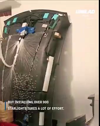Installing starlights into roof | UNILAD Tech