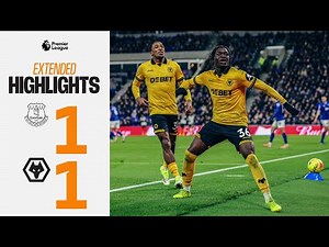 Two red cards! | Everton 1-1 Wolves | Extended Highlights