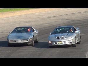 Firebird Trans Am WS6 VS Chevy Corvette C4 (Spectator Drags)