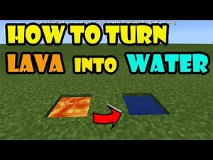 HOW TO TURN LAVA INTO WATER | Minecraft PE Trick