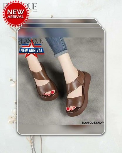 Women's Platform Wedge Sandals – Open Toe Non-Slip Roman Beach Shoes