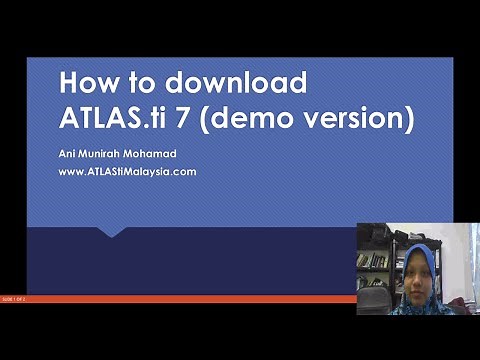 How to download ATLAS ti 7 (Demo version)
