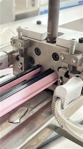 Pvc window glass bead profile manufacturing process #extrusion #upvcprofile