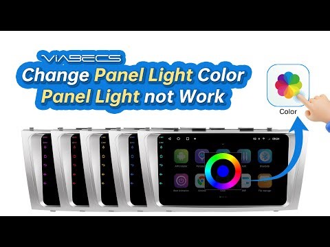 How to Learn & Change Android Radio Panel Button Light Colors | ViaBecs TS10S Car Radio