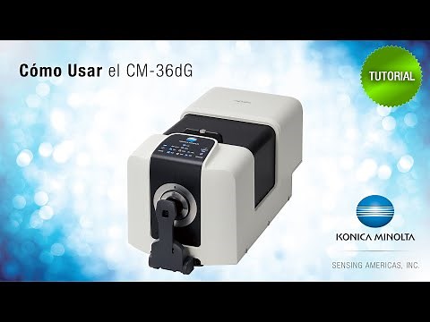 Cómo Usar el CM-36dG - Konica Minolta Sensing Americas