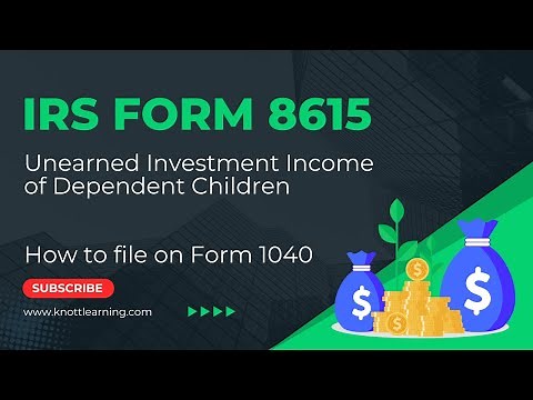 How to Report Kiddie Taxes using IRS Form 8615