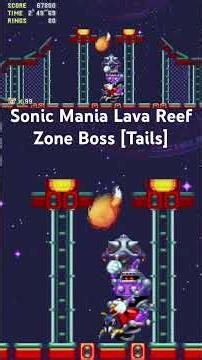 Sonic Mania Lava Reef Zone Boss [Tails] #sonicmania #sega #retrogaming