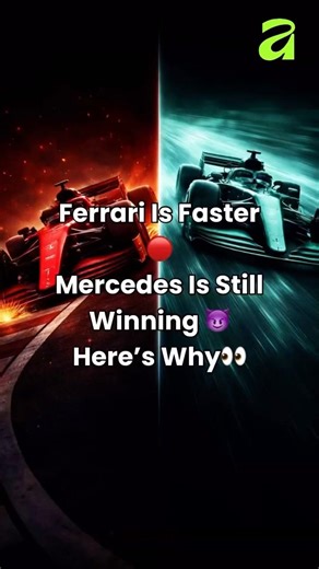 Ferrari is faster than Mercedes in corners So why is Mercedes still winning🔥 #f1 #ferrari #mercedes