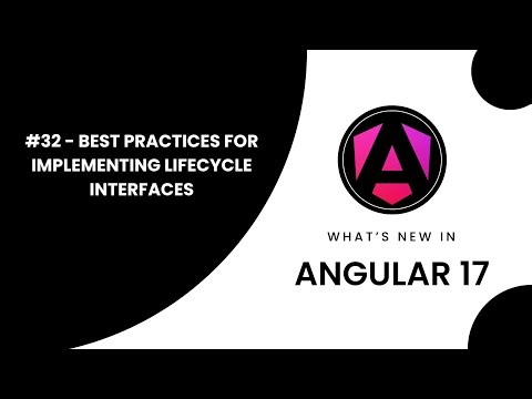 Learn Angular 17 in Arabic | #32 Master Angular: Best Practices for Implementing Lifecycle Interface