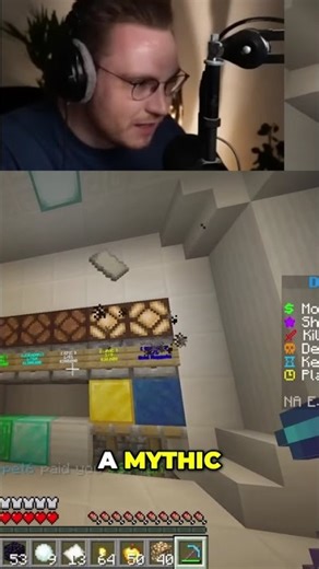 Ohnepixel Minecraft Player Celebrates Donation #shorts
