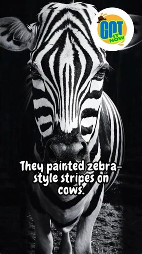 Zebra-Striped Cows in Japan Explained #facts #shorts #science
