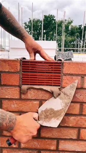 brick building air filter installation process