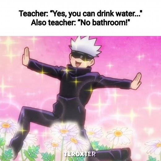 Teachers be like🥀 #anime #memes #relatable #jujutsukaisen