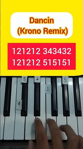 Dancin (Krono Remix) (Piano Tutorial) #tiktok #shorts #fyp #music #viral