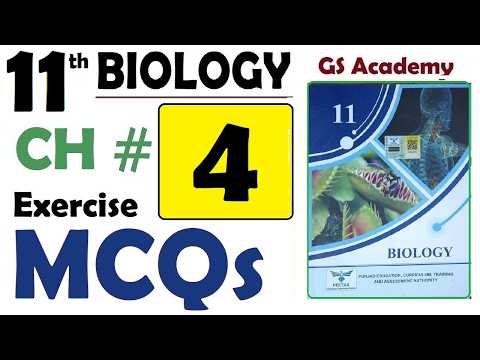 Exercise MCQs, Chapter 4, Biomolecules, Class 11 Biology, gs academy,11th Biology