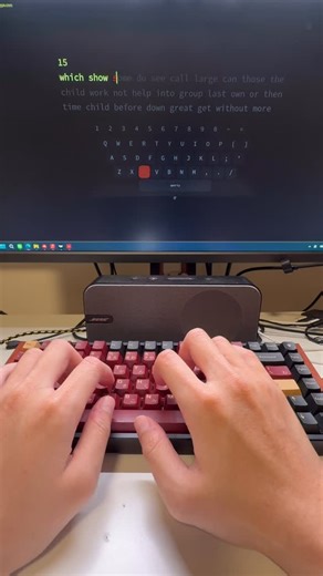 Craig Just Typing. on Instagram: "K2 HE + Red samurai feels different #typing #asmr #keychron #keyboard #viral"
