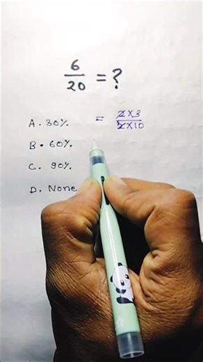Convert to Percentage | How to Solve this Math Problem #maths #mathdoesntsuck #littleandoften #math