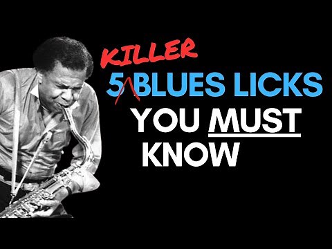 5 MUST LEARN Blues Sax Riffs