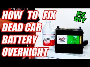 HOW TO FIX A DEAD CAR BATTERY OVERNIGHT? How to Rebuild a Car Battery at Home DIY Dead Battery Fix