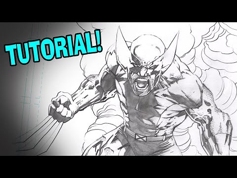 How To Draw David Finches Wolverine - Realtime Draw Along!!