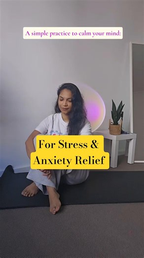 Humming for Anxiety & Stress Relief | 5 Minute Yogic Practice to Calm the Mind #yoga #mentalhealth