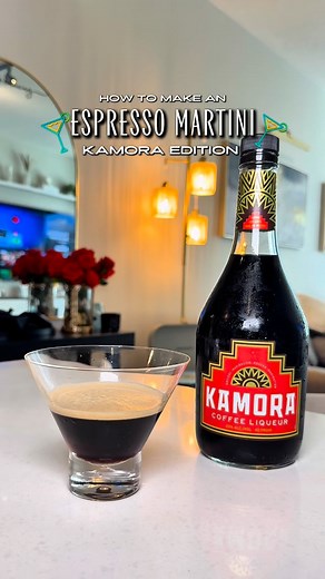 Denisse Montero on Instagram: "✨ The Tastiest Espresso Martini ✨ Here’s how I shake up the perfect nightcap using Kamora Coffee Liquer☕🍸 Recipe: 1 1.5 oz vodka 2 1 oz Kamora coffee liquer 3 1 oz fresh espresso (hot/chilled) 4 1/2 oz simple syrup (if you like it a little sweeter) 5 Cup of Ice Shake it hard with ice, strain into a chilled martini glass, and enjoy your tasty masterpiece ☕✨ Bold. Smooth.Delicious. The perfect sip sip hooray!❤️ #EspressoMartini #KamoraCocktails #CoffeeAndCocktails #