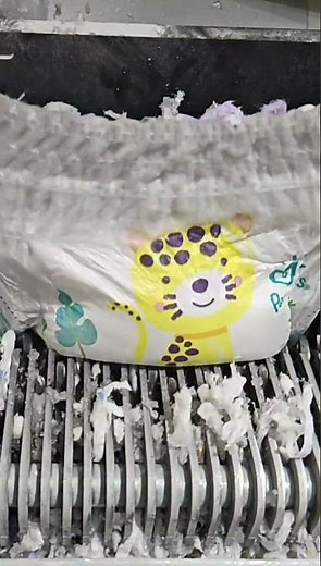 Pampers diaper shredding