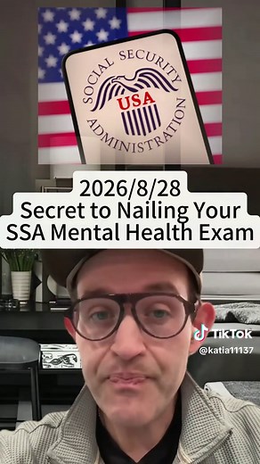 How to Crush Your SSA Mental Health Exam: Turn a Quick Evaluation into Rock-Solid Evidence for Your SSDI Case 2026/8/28 #Socialsecuritydisability #SSDI #MentalHealth #DisabilityLawyer #StoryTime #fyp #foryou #fypシ #ssi #pov #pyf #tiktok #socialsecurity #story #backwardshatbarrister #disabilitybenefits #news #disability #ssa