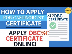 How to Apply for CASTE Certificate Online | Step-by-Step Digital OBC Certificate Process | hunpoint