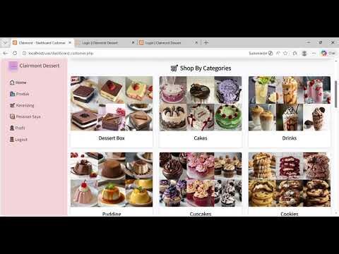 Clairmont Dessert | Tugas Project Pemrograman Web