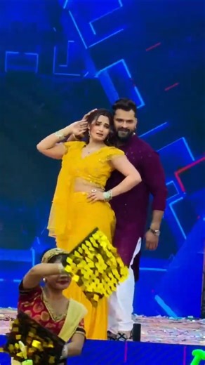 Khesari Lal Yadav Neelam Giri AA rahi TV show me aapke sath bhojpuri Cinema 🎥 pe Viral BTS 💥🥰