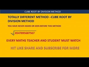 ❖ Cube Root by Division Method|Non perfect numbers | You have Never Seen [English] ❖
