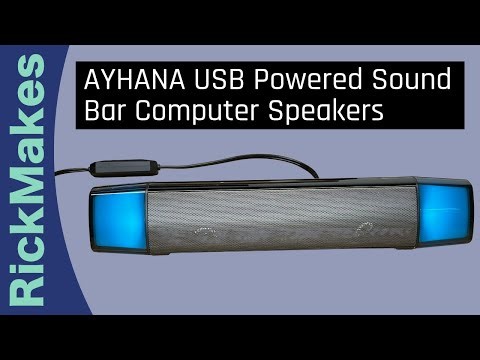 AYHANA USB Powered Sound Bar Computer Speakers
