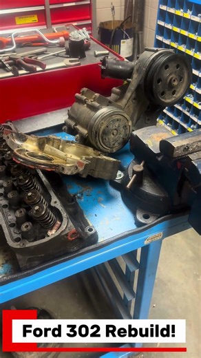 My ford 302 engine fully stripped. #diy #automobile #automotive #ford #diygarage